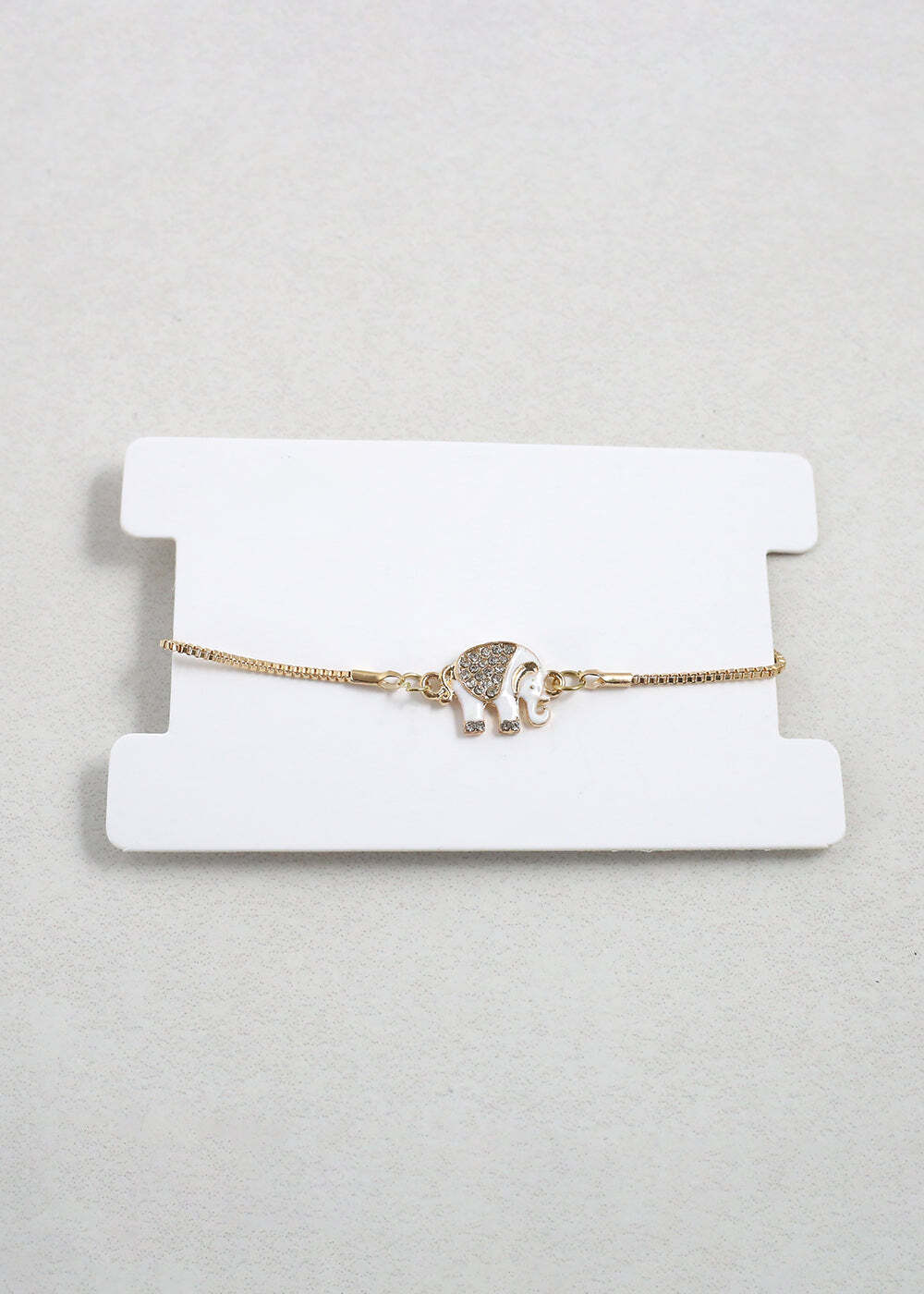 Gold Elephant Charm Bracelet