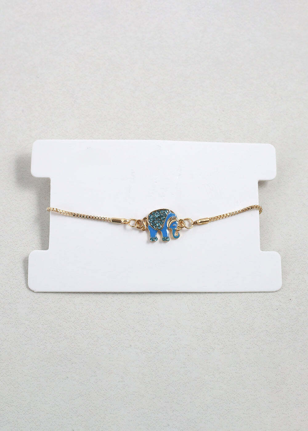 Gold Elephant Charm Bracelet