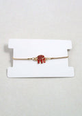 Gold Elephant Charm Bracelet