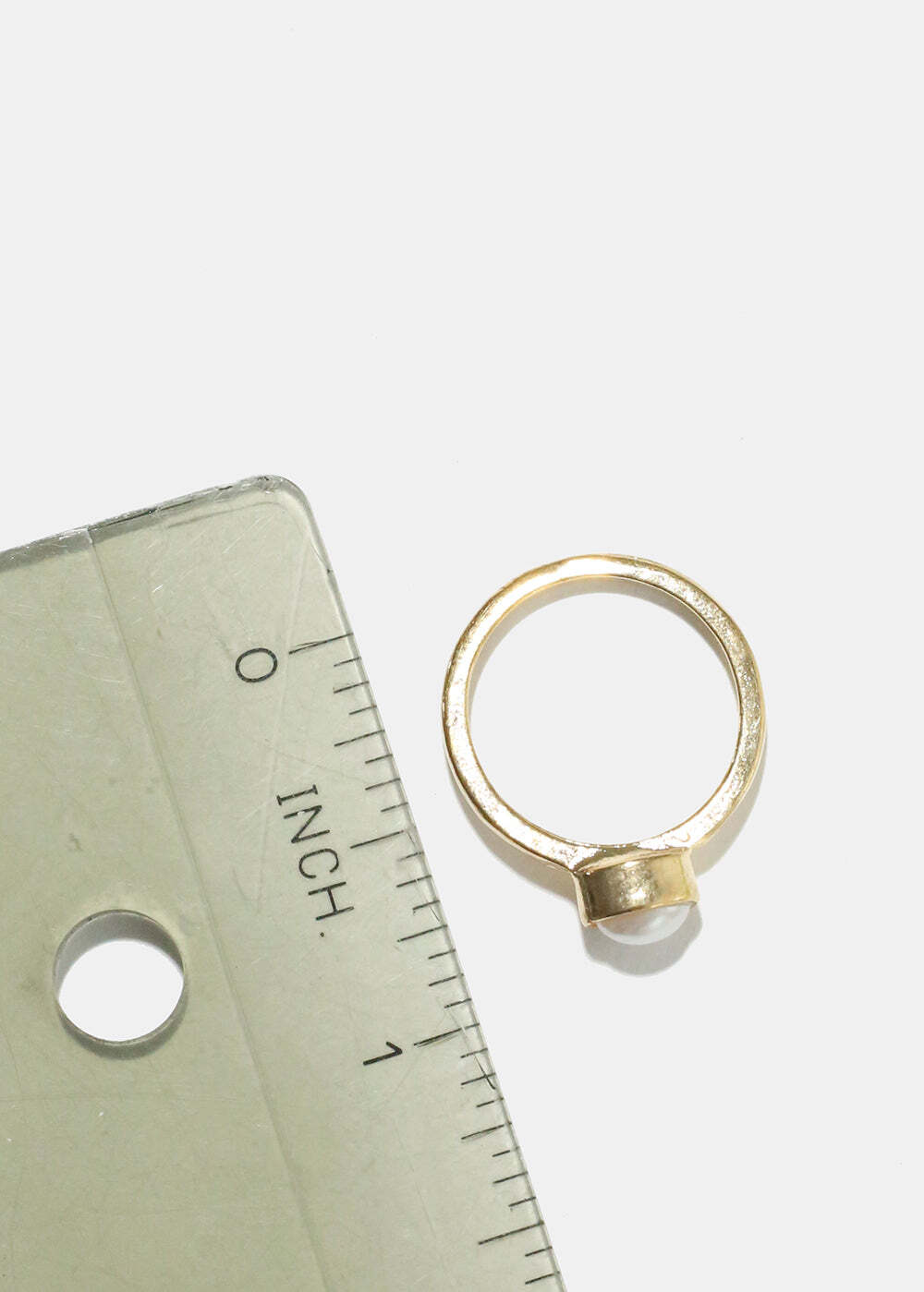 Pearl & Rhinestone Ring Set