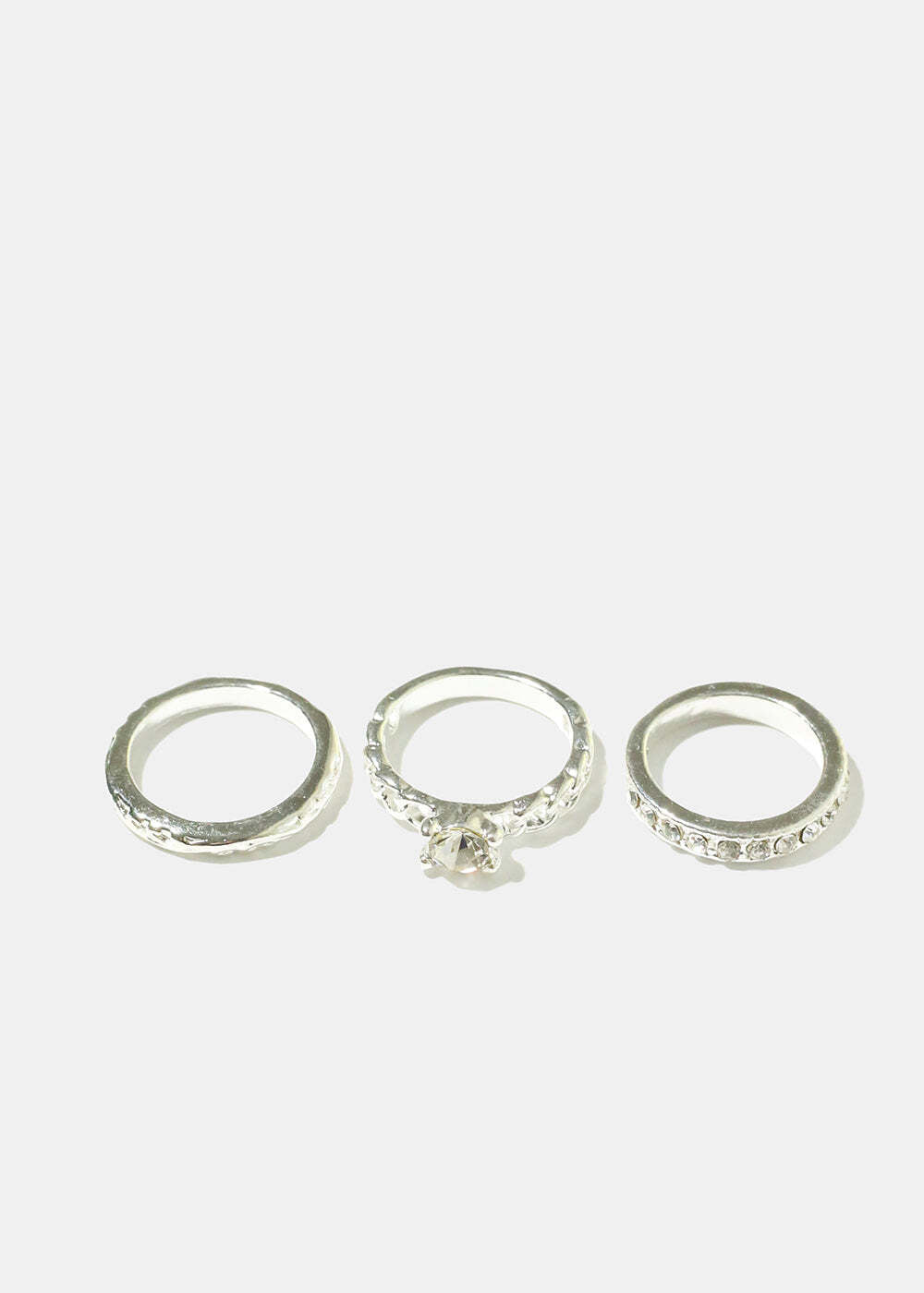 3 Rhinestone Rings