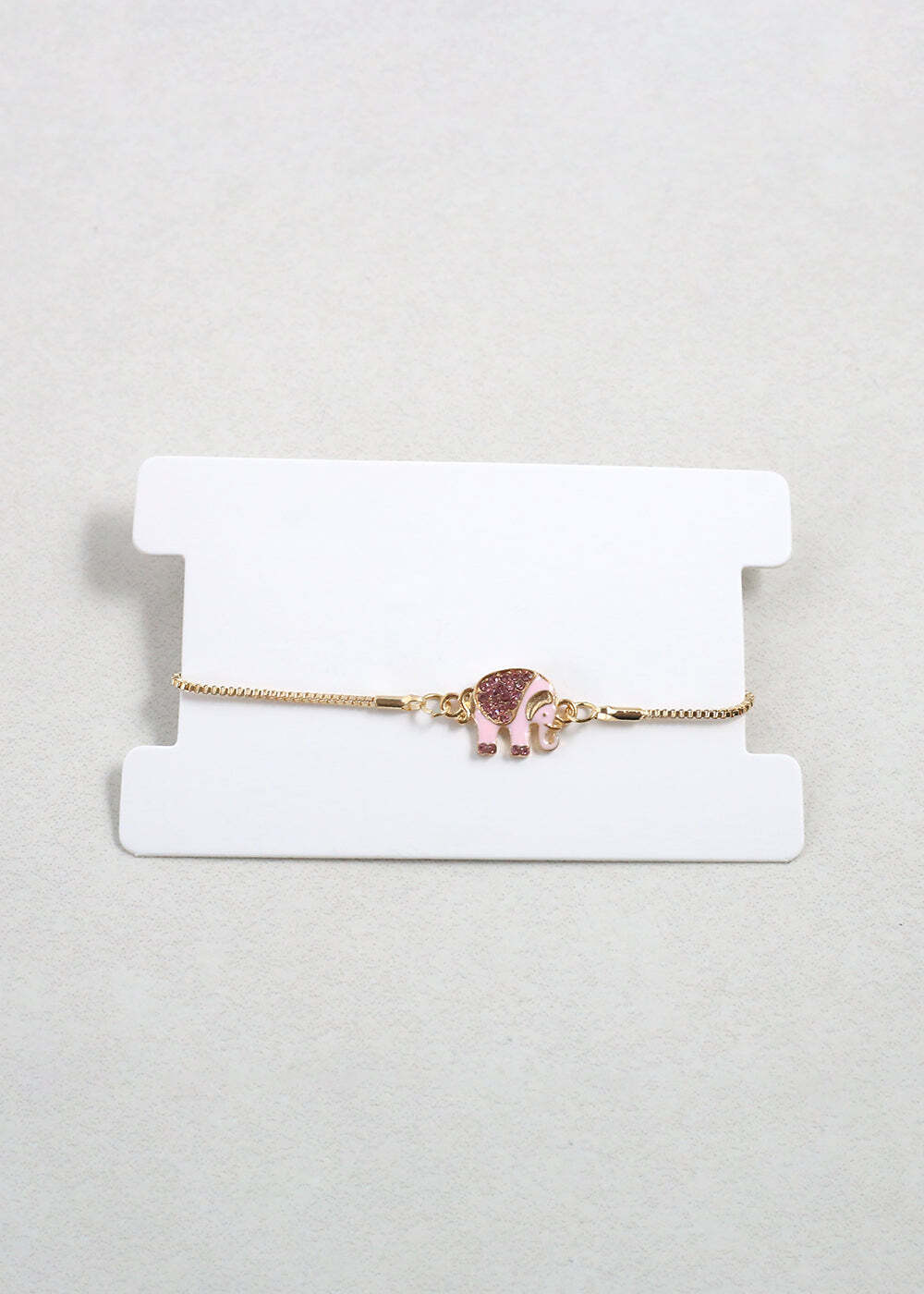 Gold Elephant Charm Bracelet