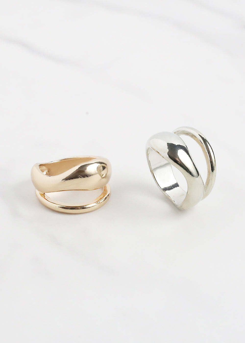 Double Wave Ring