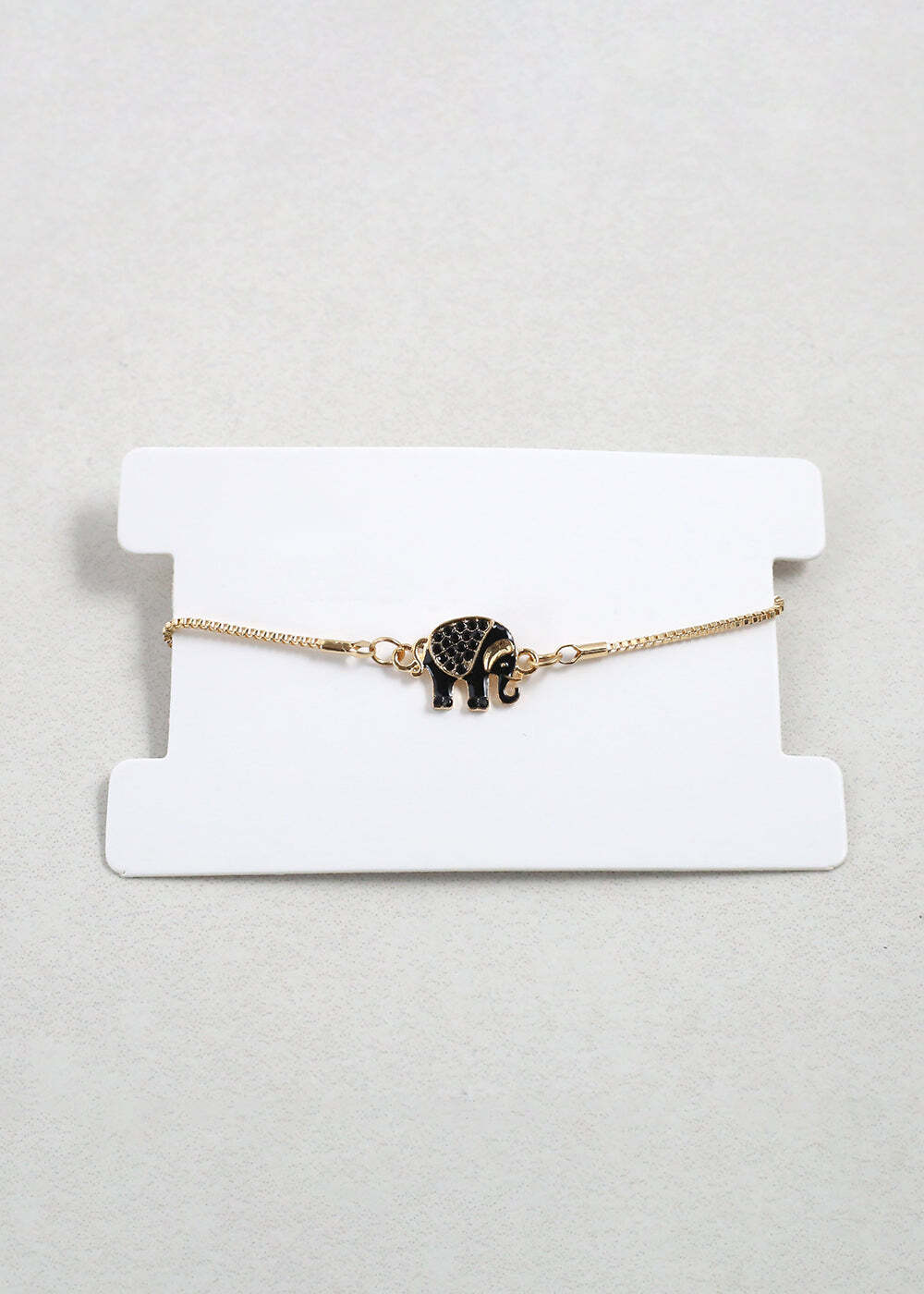 Gold Elephant Charm Bracelet
